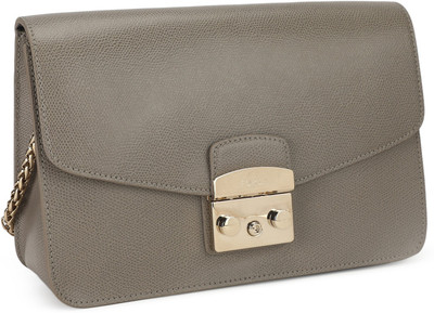 

Furla Women Casual Grey Leatherette Sling Bag