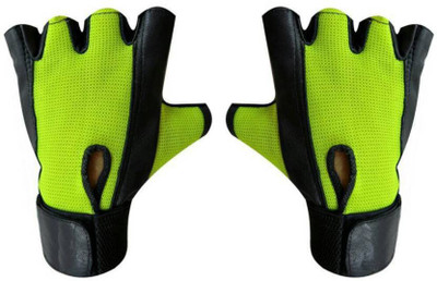 

Vellora Netted Wrist Support Gym & Fitness Gloves (, Green