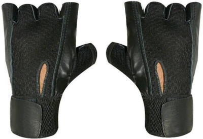 

Vellora Netted Wrist Support Gym & Fitness Gloves (, Black