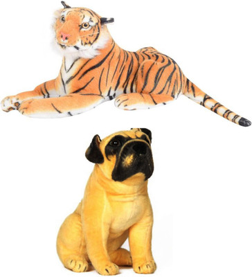 

Speoma HUTCH DOG AND TIGER ANIMAL SOFT TOY COMBO - 49 cm(Multicolor)