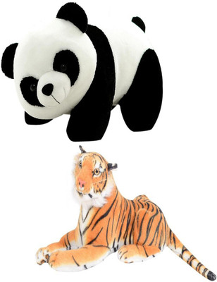 

Speoma PANDA[58CM] AND TIGER [49CM] COMBO ANIMAL SOFT TOY - 58 cm(Multicolor)