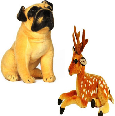 

Speoma HUTCH DOG AND DEER ANIMAL SOFT TOY COMBO - 49 cm(Multicolor)