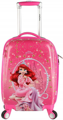 

Disney Ariel Group 18 Inch Printed Hard Sided Polycarbonate 4 Wheels Children's Luggage/Trolley Bag Expandable Cabin Luggage -  inch(Pink