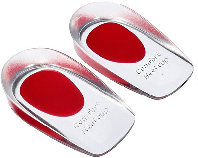 SYGA 1 Pair of Transparent Heel Pain Inserts Silicone Gel Heel Pads...