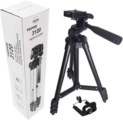

Gallery 83 Tripod 3120 - Universal Tripod Portable & Foldable Camera - Mobile Tripod With Mobile Clip Holder Bracket | Fully Flexible Mount Cum Tripod | Stand with Three-dimensional Head & Quick Release Plate + Black Carry Bag for Canon | Nikon | Sony | C