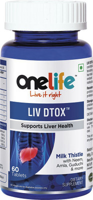 

OneLife Liv Dtox : Tablets for Liver (60 tablets)(810 mg)