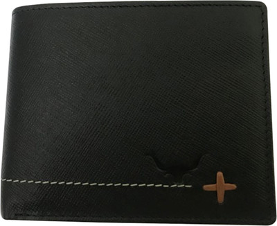 

cadro hides Men Black Genuine Leather Wallet(7 Card Slots)