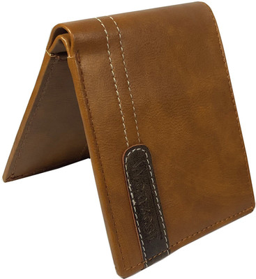

Wenzest Men Tan Genuine Leather Wallet(6 Card Slots)