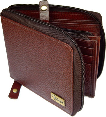 

Fashius Men Formal Brown Genuine Leather Wallet(14 Card Slots)