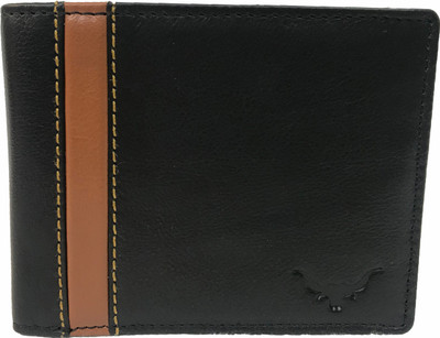 

cadrohides Men Black Genuine Leather Wallet(6 Card Slots)