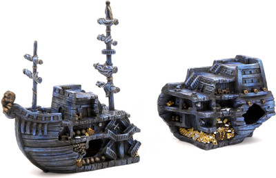 

Penn-Plax Pirate Treasure Ship Bow and Stern Laterite Unplanted Substrate(Multicolor)