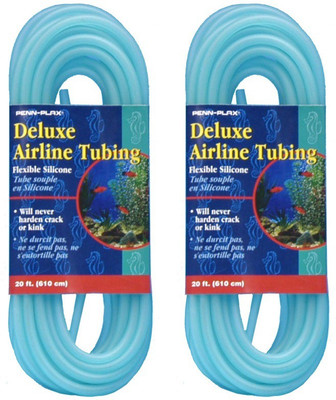 

Penn-Plax STD20 Deluxe Airline Tubing Flexible Silicone (20 Ft) (Pack of 2) Aquarium Tool