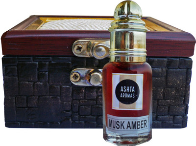 

ASHTAAROMAS Pure Musk Amber Attar 15ml with Wooden Box Herbal Attar(Musk Arabia)