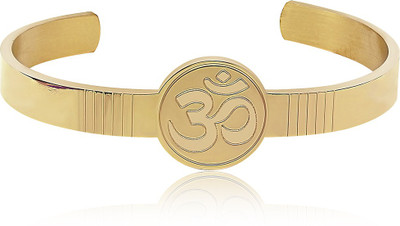NAKABH Stainless Steel Gold-plated Kada