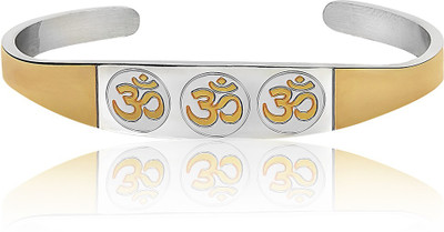 NAKABH Stainless Steel Gold-plated Kada