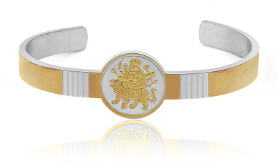 NAKABH Stainless Steel Gold-plated Kada
