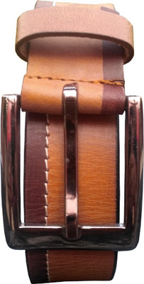 

Tamanna Men Formal Brown, Tan Genuine Leather Belt