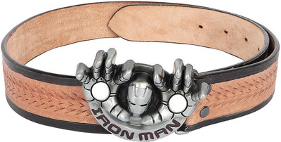 

SRI Men Brown Genuine Leather Belt