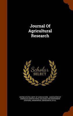 Journal Of Agricultural Research(English, Hardcover, unknown)