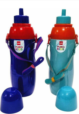 

Cello Puro kids 400 400 ml Sipper(Pack of 2, Multicolor), Blue;light blue