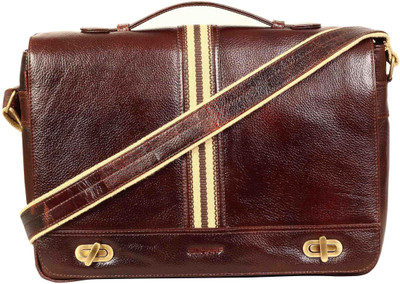 

SCHARF briefcase Medium Briefcase - For Men & Women(Brown)