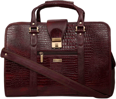 

SCHARF Monte Berlin - The Whole Nine Fence 15.6" Laptop - Macbook Shoulder Messenger Bag Medium Briefcase - For Men & Women(Brown)