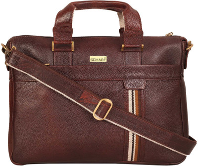 

SCHARF Christ Jackman - Gift Of A Father 15.6" Laptop - Macbook Shoulder Messenger Bag Medium Briefcase - For Men & Women(Brown)