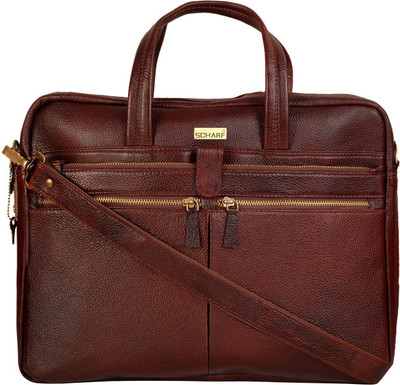 

SCHARF briefcase Medium Briefcase - For Men & Women(Brown)