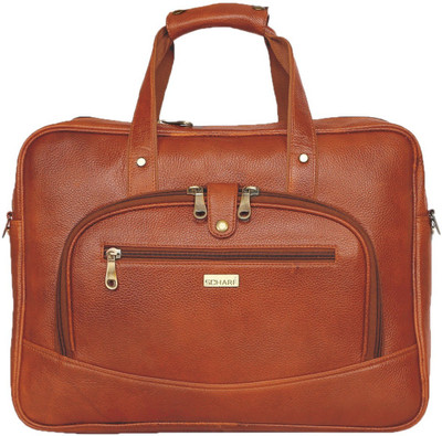 

SCHARF Tyler Reece - The Gift Of The Gab 15.6" Laptop - Macbook Shoulder Messenger Bag Medium Briefcase - For Men & Women(Tan)