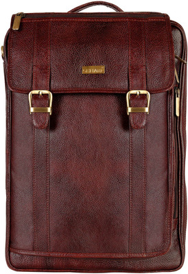 

SCHARF Elias Christian - Retro Pack - Nology 17" Laptop - Macbook Convertible 3 in 1 Bag Medium Briefcase - For Men & Women(Brown)