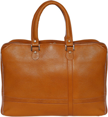 

SCHARF Thomas Wayne - One Way Or Another Multi Compartment Leather Bag Medium Briefcase - For Men(Tan)