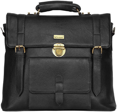 

SCHARF Harvey Dent - Long Day To Go 15.6" Laptop - Macbook Shoulder Messenger Bag Medium Briefcase - For Men & Women(Black)