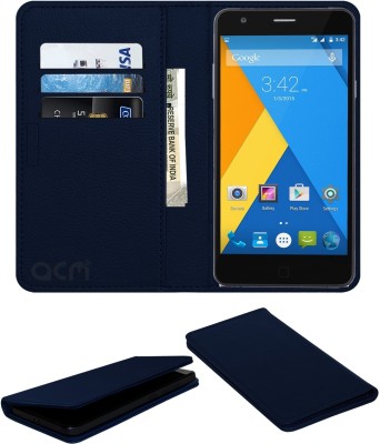 ACM Flip Cover for Yu Yuphoria(Blue, Cases with Holder, Pack of: 1)