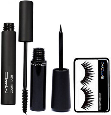 CAROLINE Eyelashes, Zoom Lash Mascara, Waterproof Eyeliner(Set of 3)