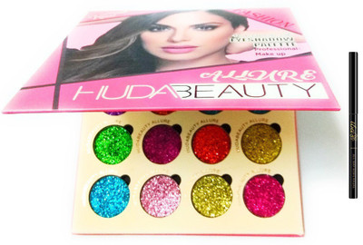 

iba halal care iba kajal with 16 color glitter(Set of 2)