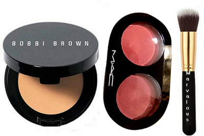 

Marvalous makeup brush & Bobbi brown corrector concealer & two shade blusher(Set of 3)
