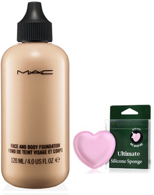 

Ultimate Silicon Puff With Face and Body Foundation(Set of 2)