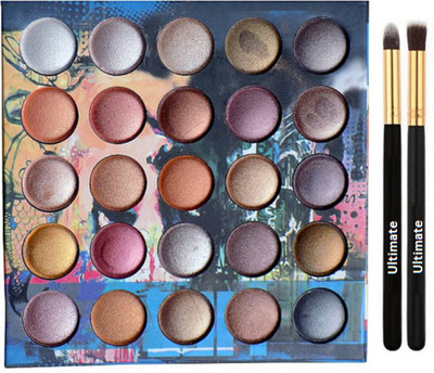 

Ultimate Makeup Brush 2 With Mac For My Love 25 Shades Eyeshadow Palette(Set of 3)