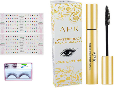 

SIRF TUM 7 SIRF TUM 7EYELASHES, ROOP NIKHAR BINDI , APK MAGICAL WATERPROOF MASCARA SET 3(Set of 3)