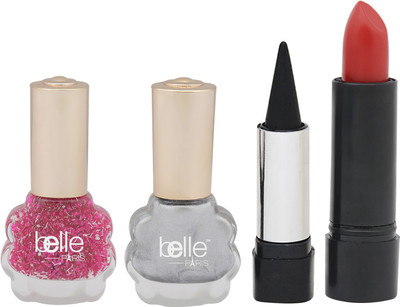 

Belle PACK OF 2 NAIL PAINTS AND A LIPSTICK(Set of 4)