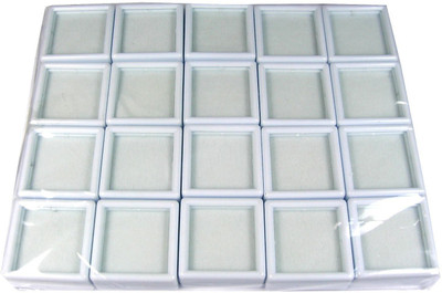Sahiba Gems Plastic Utility Container  - 3 ml(Pack of 20, White)