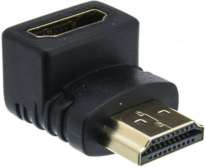 

Kebilshop Hdmi Male To Female Adapter L Type Hdmi Male To Female Extension For Lcd Led Tv, Pc And Laptop HDMI Cable HDMI Cable(LED Tv, Laptop, Black)
