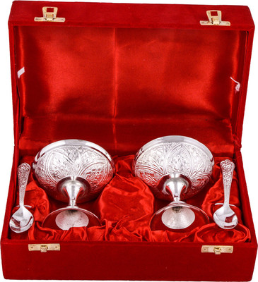 

G S Museum Silver Plated Decorative Platter(Multicolor, Pack of 4)