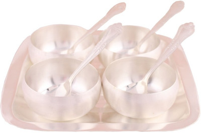 

G S Museum Bowl Spoon Tray Serving Set(Pack of 9)