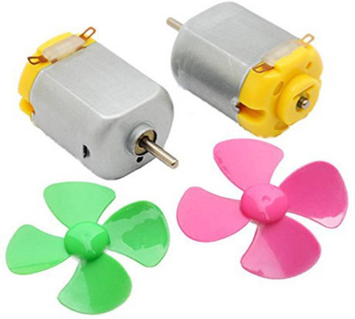 

Robodo 2 Pcs Motor 4.5V DC Motor For Toy, Project Plus Mini Fan Blade Electronic Components Electronic Hobby Kit