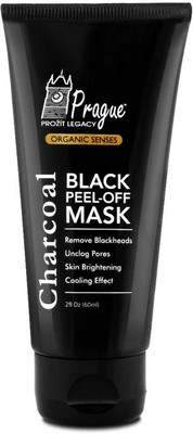 

Prague Activated Charcoal Peel Off Black Mask Face Pack (Remove Blackheads, Colling Effect) - Paraben & Sulphate FREE(60 ml)