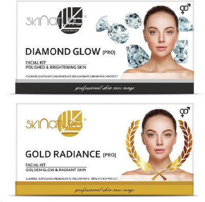 

Skinatura Diamond Glow + Gold Radiance Facial Kit 230 g(Set of 2)