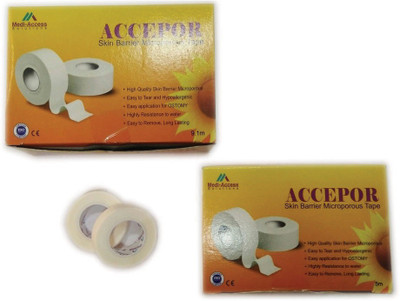 

Medi-Access Accepor Skin Barrier Microporous Tape First Aid Tape(Pack of 16)