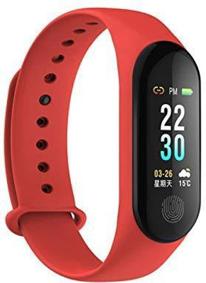 

e-Brain Technocrafts M3 Plus Heart rate monitor Fitness Activity tracker, Pedometer wristband Fitness Band(Red, Pack of 1)