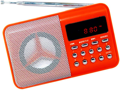 

OYD New Series BT246 fm Radio Mp3 Music Player with Digital Display support recording , USB pen-drive, aux in FM Radio(Orange)